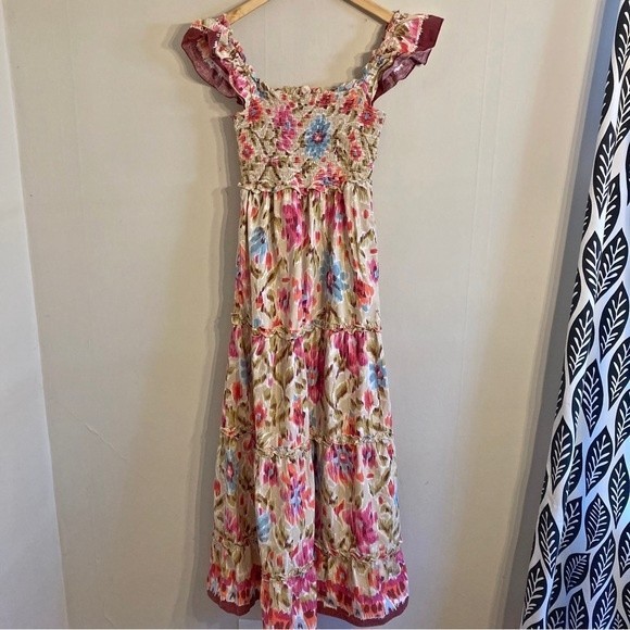HOUSE OF HARLOW 1960 Floral retro maxi dress with ruffle detail & pockets - Picture 10 of 13